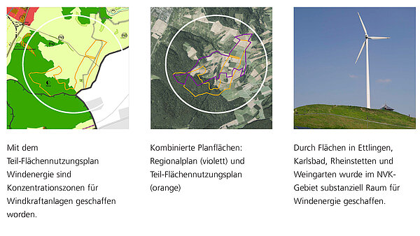 Rollup für die Ausstellung Weingarten Windkraft am hinteren Heuberg