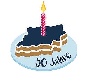 Logo zum Jubiläum des Nachbarschaftsverbands Karlsruhe